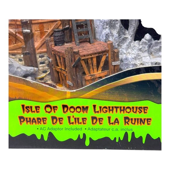 Lemax Spooky Town Isle Of Doom Lighthouse Animated & Sound Halloween Decor READ - Picture 3 of 15